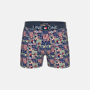 Line One Herren Boxer Short bedruckt east coast